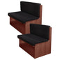 FUANGUI RV Dinette Cushion Covers - Stretch Camper Cushion Booth Seats Replacement - Washable Sofa Furniture Protector (Black, 2 Bench & 2 Backrest Covers) - color: Black