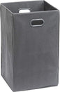 Simple Houseware Foldable Closet Laundry Hamper Basket, Dark Grey - color: Dark Grey