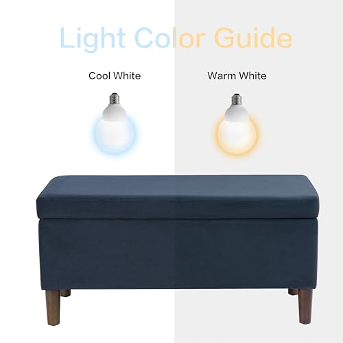 HomePop Malmo 36" Storage Bench - Blue Velvet - color: Blue Velvet