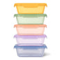 Ello Snap & Nest 10-Piece 4.5 Cup Plastic Meal Prep Set, Reusable Food Containers for Healthy Eating, Freezer, Dishwasher Safe, Cactus Blooms - color: Cactus Blooms, size: Meal Prep
