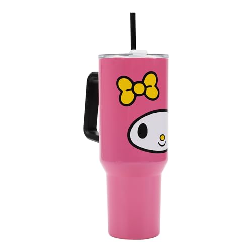 Bioworld My Melody 40 Oz Stainless Steel Tumbler with Handle - color: My Melody Face