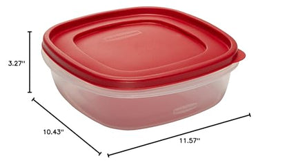 Rubbermaid Easy Find Lids Food Storage Container, 9 Cup, Racer Red - style: 9.0C/2.1L