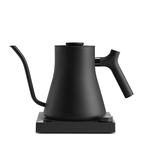 Fellow Stagg EKG Pro Electric Gooseneck Kettle – Precise Temperature Control, Quick Heating, Brew Timer, Scheduling, Stainless Steel, Pour-Over Coffee - 0.9L, Matte Black - color: Matte Black, size: EKG Pro