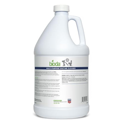 Bioda Multi-Purpose Probiotic Enzyme Cleaner and Deodorizer | Professional Strength | Trash Can Deodorizer, Pet Stains and Odors, Drains, Floors, Bathrooms, Toilets | Made in USA | 1 Gallon | 4 Pack - size: 128 Fl Oz (Pack of 4)
