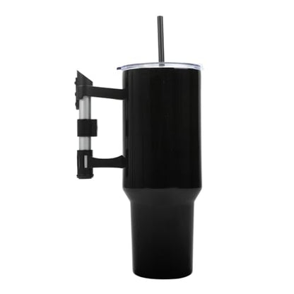Bioworld Star Wars 40 Oz Stainless Steel Tumbler With Sculpted Lightsaber Handle - color: Star Wars Logo