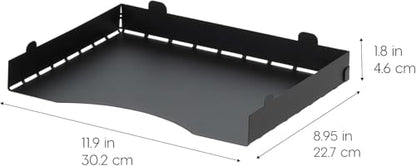 IRIS USA Metal Letter Tray Paper Organizer, 4 Pack, For Letter/A4 File Holder Paperwork Document, Stackable Desktop File Organizer Tray Paper Basket Rack for Office Supplies Home Work, Black - size: 4 - Pack, style: Tray