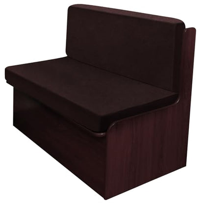 ANARACHON Leather Look RV Dinette Cushion Covers, Stretchable Camper Couch Cushion Covers Washable RV Bench Seat Cover for Travel Trailer Couch (1 Backrest Cover & 1 Bench Cover, 01 Chocolate) - color: 01 Chocolate, size: 1 Set
