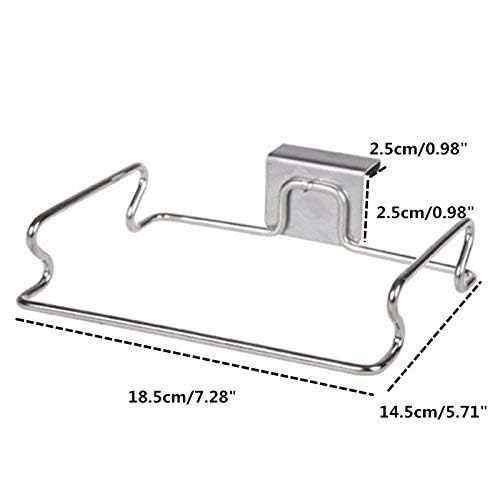 Metal Hanging Garbage Bags Rack Kitchen Wash Cloth Towel Storage Holders Wall Hanging Cupboard Cabinet Stand Organizer Shelf