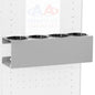 AA Products P-SH-Spray Can Holder 4 Bottle Spray Holder Rack Wall-Mounted Racks, Steel Aerosol Can Rack Design for 13" D Van Shelving for Garage and Workspace (Silver) - size: 13" Wide
