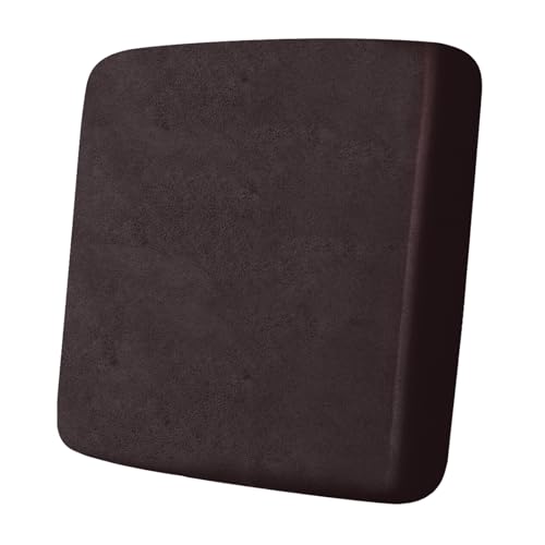 ANARACHON Leather Look Couch Cushion Covers Sofa Seat Slipcovers Sets Couches Furniture Protector for Sectional Armchair Loveseat Pets Kids Stretch Spandex Fabric (1 Cushion Armchair, Chocolate) - color: 01 Chocolate, size: 1 Cushion Armchair