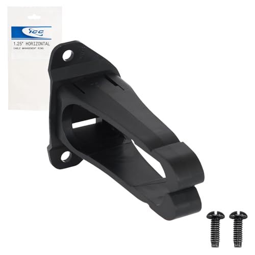 ICC 1.25” Plastic Cable Management Ring, Horizontal, Rack or Wall Mount, Pack of 1 – Cable Organizer for Structured Wiring and Equipment Racks - color: Pack of 1, size: 1.25” Horizontal, style: Plastic
