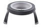 Dexas Pets Single Elevated Pet Feeder/Pet Bowl, Large/ 4 Cup Capacity, Light Gray - color: Light Gray, size: Large/4 Cup Capacity