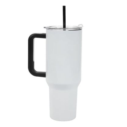 Bioworld The Grinch Max 40 Oz White Stainless Steel Tumbler with Handle - color: The Grinch Max