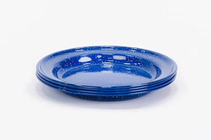 Enamelware for Camping and Backpacking - Camping Cookware Gear Essentials for Outdoor/Indoor Use and Backpacking Adventures (Made by Caddis Sports) (10 Inch Plate (4 Pack)) - style: 10 Inch Plate (4 Pack)