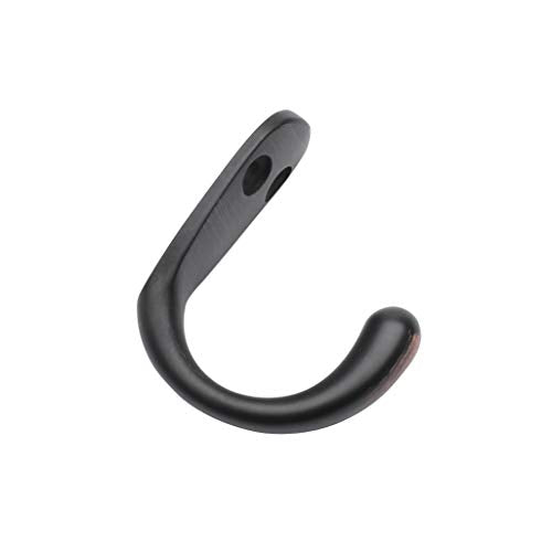 5 Pack Piece Single Prong Robe Hook, Farmhouse 1.8 Inch Coat Hooks Oil-Rubbed Bronze