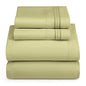 Hearth & Harbor Twin Size Sheets - 3 Piece Bed Sheet Set, Hotel Luxury Double Brushed Bed Sheets - Extra Soft Bedding Sheets & Pillowcases, Twin, Sage - color: Sage, size: Twin