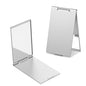 2PCS Small Compact Mirror, Ultra Slim Pocket Mirror | Silver Portable Folding Mirrors, Aluminum Shell Travel Mirrors for Purse Makeup Travel Daily Work Business(2.X3inches)