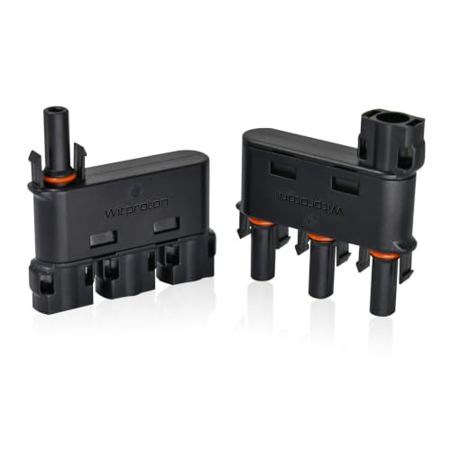 Solar Branch Connector IP68 1500V FMM+MFF, Y Connector for Parallel Connection Between Solar Panels, 1 Pairs (3 to 1) - size: 3to1 Branch Connector