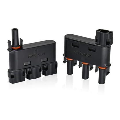 Solar Branch Connector IP68 1500V FMM+MFF, Y Connector for Parallel Connection Between Solar Panels, 1 Pairs (3 to 1) - size: 3to1 Branch Connector