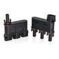 Solar Branch Connector IP68 1500V FMM+MFF, Y Connector for Parallel Connection Between Solar Panels, 1 Pairs (3 to 1) - size: 3to1 Branch Connector
