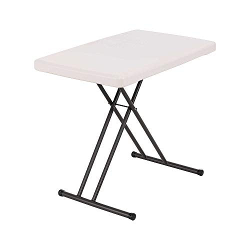 LIFETIME 28240 Adjustable Folding Laptop Table TV Tray, 30 Inch Almond - color: Almond, size: 30 Inch