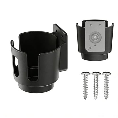 Multi-Size Wall Mount Cup Holder, Beer/Can/Drink/Wine Bottle Holder, Can Hold Mugs for Cars, Trucks, RVs, Vans, Boats