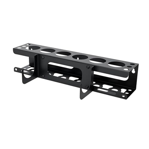 Caulking Gun and Tube Holder - Heavy-Duty Wall Mounted Hand Caulk Tools Storage Rack, Holds 6 Tubes, Organizer for Workshop, Shop, Garage, 41x8.5x8.5cm (1Pcs) - color: 1pcs