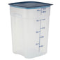 Cambro FreshPro 22 Quart (QT) Food Storage Container with Lid (Restaurant Grade) - for Food Prep, Commercial Kitchen, Pet and Dog Food Container (Translucent) - size: 22 Quart