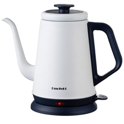 DmofwHi Gooseneck Electric Kettle(1.0L),1000W Electric Tea Kettle of 304 Stainless Steel,Auto Shut off,Coffee Kettle for Pour Over and Tea -White - color: WHITE