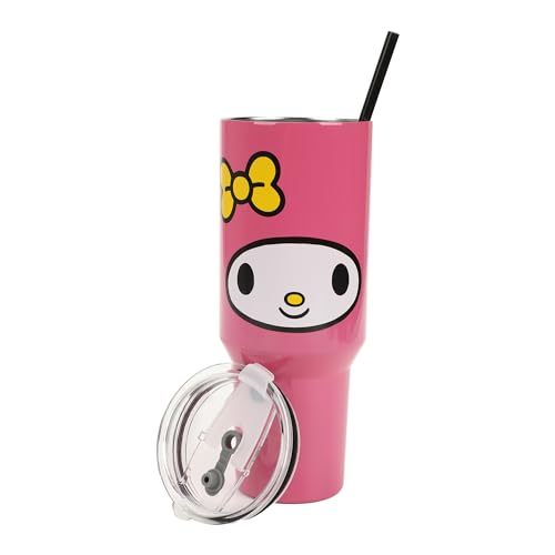Bioworld My Melody 40 Oz Stainless Steel Tumbler with Handle - color: My Melody Face