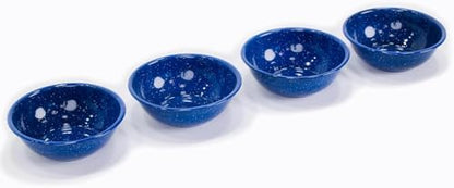 Enamelware for Camping and Backpacking - Cookware Gear Essentials for Camping and Backpacking (Made by Caddis Sports, Inc.) (6 Inch Bowl (8 Pack)) - style: 6 Inch Bowl (8 Pack)