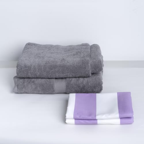 Your Choice Microfiber Beach Towel, Sand-Free Quick Dry Travel Towel, Oversized Compact Lightweight Recycled Towel for Pool Camping(67"x35"/60"x30") - color: D-lombok Lilac, size: Extra Large(67x35")