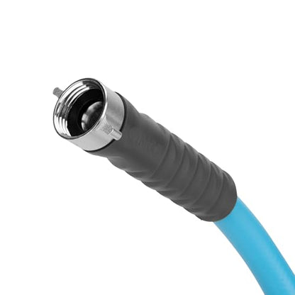Camco EVOFlex 25-Ft RV Drinking Water Hose - Features Extra Flexible Design w/Stainless Steel Strain Relief Ends - Lead-Free, BPA-Free and Phthalate-Free - 5/8” Inside Diameter (22591) - size: 25-Foot, style: Durable PVC
