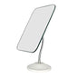 YEAKE Adjustable Flexible Gooseneck Makeup Mirror,360°Rotation Folding Portable Desk Vanity Mirror with Stand Shower Shaving Cosmetic Mirror Square Large - style: 7.5 Inch L x 6.5 Inch W(Large)
