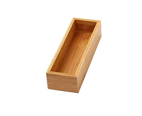 YBM Home Kitchen Drawer Organizer Storage Box Made of Bamboo, 3x9x2 Inch 322 - size: 3x9x2 Inch ( Pack of 1 )