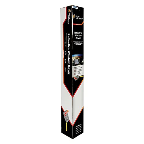 Camco Reflective RV Window Cover | Features a Single Bubble Foil Laminate Insulation, Collapses for Convenient Storage, and Measures 62-Inches (L) x 26-Inches (W) (45163) - size: 62 Inch x 26 Inch