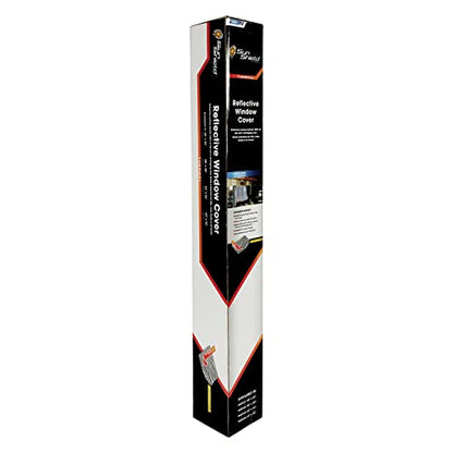 Camco Reflective RV Window Cover | Features a Single Bubble Foil Laminate Insulation, Collapses for Convenient Storage, and Measures 62-Inches (L) x 26-Inches (W) (45163) - size: 62 Inch x 26 Inch