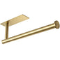 theaoo Paper Towel Holder - Under Cabinet Paper Towel Holder for Kitchen, Adhesive Paper Towel Roll Rack for Bathroom Towel, Wall Mounted Paper Towel Rack, SUS304 Stainless Steel(1, Gold) - color: Gold