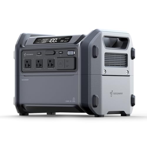 Segway Portable Power Station Cube 1000, 2200W AC Outlets, 1024Wh LiFePO4 Battery, Expandable Battery Capacity up to 5kWh Solar Generator for Camping, Home Backup, Power Outages, Off-grid - style: Cube 1000