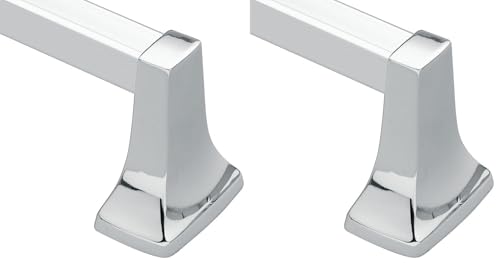 Moen 2224 Contemporary 24-Inch Towel Bar, 24 Inch, Chrome (Pack of 2) - size: 24 Inch (Pack of 2)