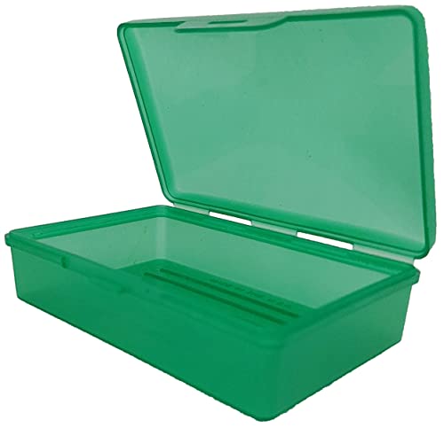 American Comb: Soap Box Green, 1 Ct - Made in The USA - Soapbox with Hinged Lid and Secure Latch - color: Green