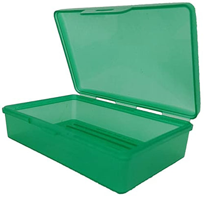 American Comb: Soap Box Green, 1 Ct - Made in The USA - Soapbox with Hinged Lid and Secure Latch - color: Green
