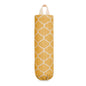 Plastic Bag Holder, Washable Grocery Bag Holder for Plastic Bags Storage Dispenser with Hanging Loop, Wall Mount Trash Bags Dispenser for Home Kitchen Cabinet - color: Ginger Yellow