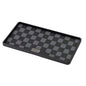 Car Dashboard Non-Slip Mat, PVC Grid Multifunctional Auto Storage Tray, Universal Vehicle Organizer Sticky Gripping Pad for Smartphone, GPS, Keys, Sunglasses, Number Plate (Black Grey)