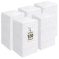 UNIMADE Washcloths Bulk - 100 Pack - Face Towels (12" x 12"), Highly Soft Wash Cloths and Hand Towels, Fast Drying Multi-Purpose Microfiber Cleansing Cloths for Bathroom, Hotel, Spa, and Salon - White - color: White, size: 100Pack