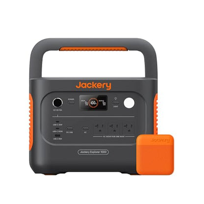 Jackery Explorer 1000 v2 Portable Power Station and 3-Port 102W Fast Charger, 1070Wh LiFePO4 Battery,1500W AC/100W USB-C Output, 1 Hr Fast Charge, Solar Generator for for Outdoor, Camping - style: E1000v2+102W Fast Charger