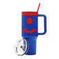 Bioworld Marvel Spider-Man Costume 40 Oz Stainless Steel Tumbler With Handle-OSFA - color: Spider-Man Costume Blue