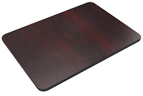 Flash Furniture Glenbrook 30" x 42" Rectangular Table Top with Black or Mahogany Reversible Laminate Top - color: Black/Mahogany, size: 30" x 42" Rectangular