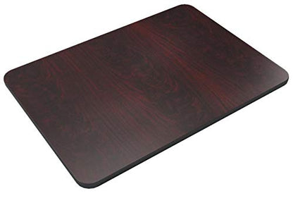 Flash Furniture Glenbrook 30" x 42" Rectangular Table Top with Black or Mahogany Reversible Laminate Top - color: Black/Mahogany, size: 30" x 42" Rectangular