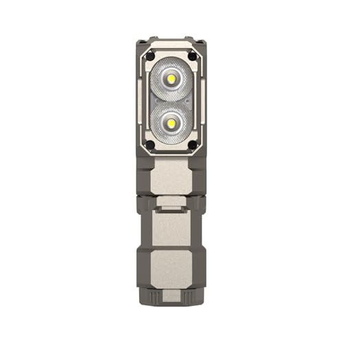 WUBEN Khaki Mini Flashlight Battery Extension Tube(Model: E7), for Outdoor/Indoor Activities Camping, Hiking, Fishing, Walking, etc. - color: Khaki YCT